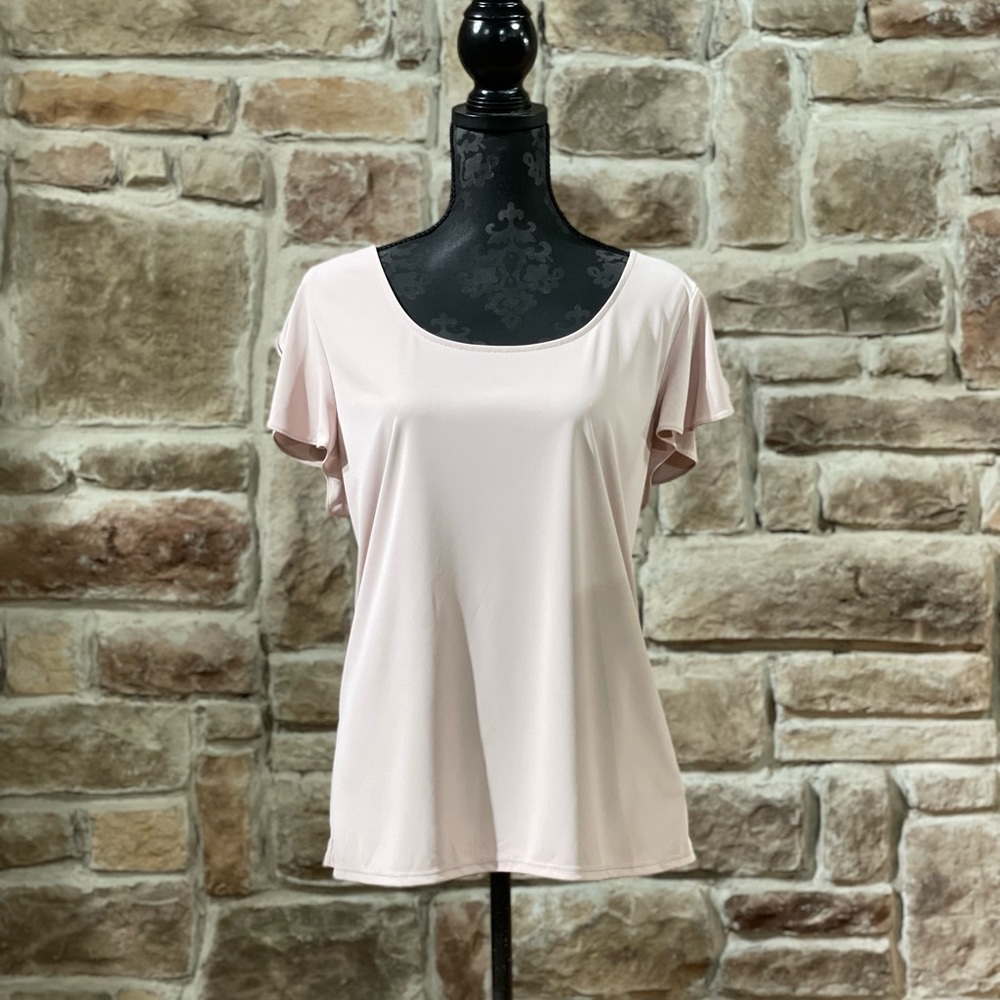 NWOT Express- Pink Petal Sleeve Blouse, Size XL